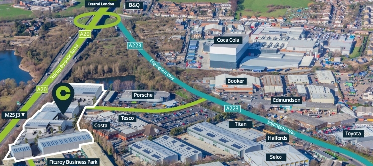 Sidcup Logistics Park map