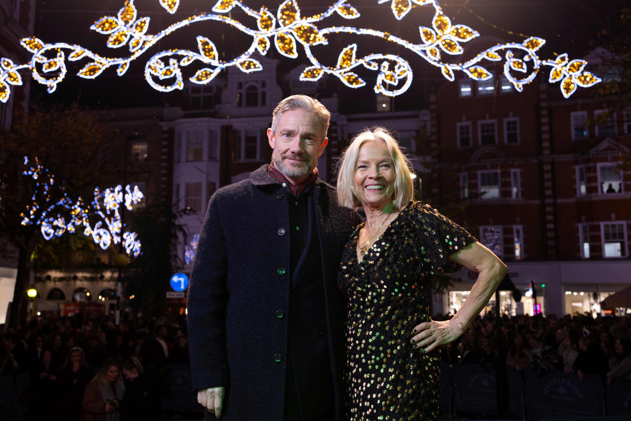 Hobbit star Martin Freeman turns on Marylebone's festive lights